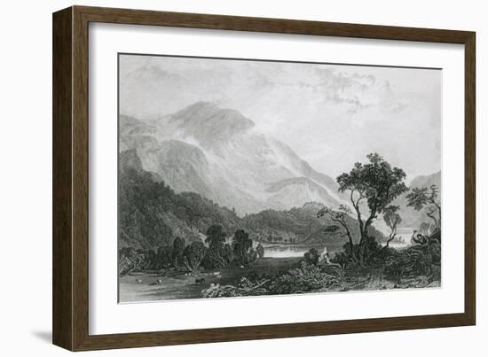 Helvellyn, Lake District-Thomas Allom-Framed Art Print