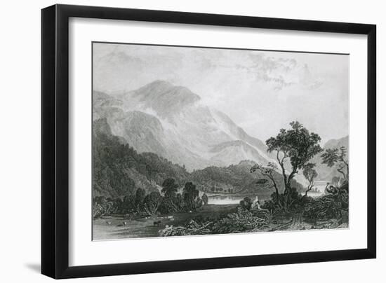 Helvellyn, Lake District-Thomas Allom-Framed Art Print