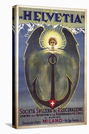 Helvetia Poster by Umberto Boccioni, 1909-Umberto Boccioni-Stretched Canvas