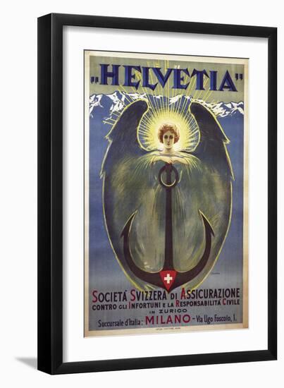 Helvetia Poster by Umberto Boccioni, 1909-Umberto Boccioni-Framed Giclee Print