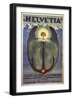 Helvetia Poster by Umberto Boccioni, 1909-Umberto Boccioni-Framed Giclee Print