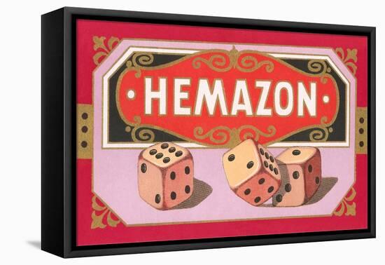 Hemazon Dice-null-Framed Stretched Canvas