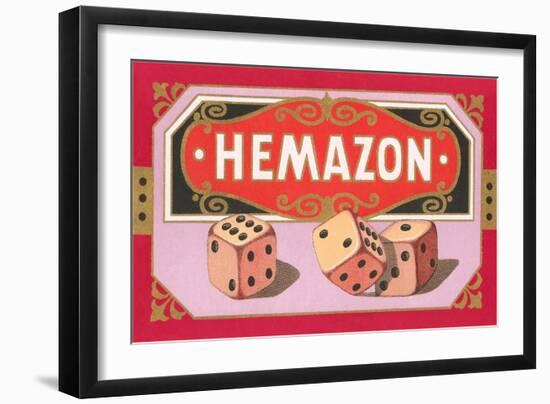 Hemazon Dice-null-Framed Art Print