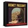 Hemet Pageant Brand - Hemet, California - Citrus Crate Label-Lantern Press-Framed Stretched Canvas