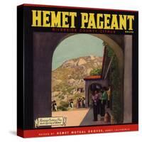 Hemet Pageant Brand - Hemet, California - Citrus Crate Label-Lantern Press-Stretched Canvas