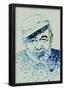 Hemingway Watercolor 1-Anna Malkin-Framed Poster