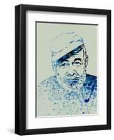 Hemingway Watercolor 1-Anna Malkin-Framed Art Print