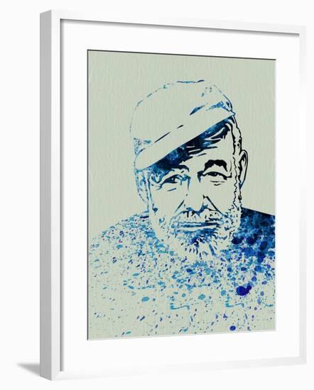 Hemingway Watercolor 1-Anna Malkin-Framed Art Print