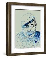 Hemingway Watercolor 1-Anna Malkin-Framed Art Print