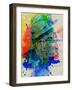 Hemingway Watercolor 2-Anna Malkin-Framed Art Print