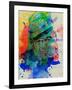 Hemingway Watercolor 2-Anna Malkin-Framed Art Print