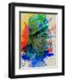 Hemingway Watercolor 2-Anna Malkin-Framed Art Print