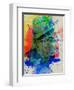 Hemingway Watercolor 2-Anna Malkin-Framed Art Print