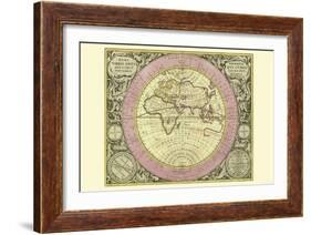 Hemisphaerium Orbis Antiqui-Andreas Cellarius-Framed Art Print