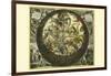Hemisphaerium Stellatum Boreale Cum Subiecto-Andreas Cellarius-Framed Art Print