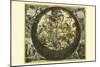 Hemisphaerium Stellatum Boreale Cum Subiecto-Andreas Cellarius-Mounted Art Print