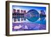 Hemispheric Buildings, City of Arts and Sciences, Valencia, Spain, Europe-Laura Grier-Framed Photographic Print
