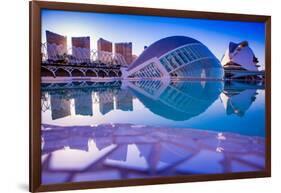 Hemispheric Buildings, City of Arts and Sciences, Valencia, Spain, Europe-Laura Grier-Framed Photographic Print