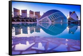 Hemispheric Buildings, City of Arts and Sciences, Valencia, Spain, Europe-Laura Grier-Framed Stretched Canvas