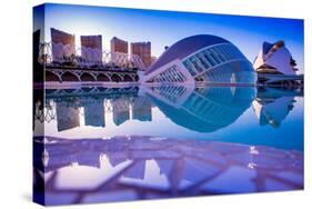 Hemispheric Buildings, City of Arts and Sciences, Valencia, Spain, Europe-Laura Grier-Stretched Canvas