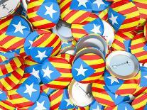 Buttons with Catalonia Flag-hemul-Art Print