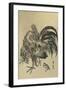 Hen and Chick-Toyohiro Utagawa-Framed Art Print