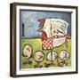 Hen and Chicks after Storm-Tim Nyberg-Framed Giclee Print