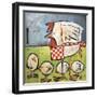 Hen and Chicks after Storm-Tim Nyberg-Framed Giclee Print