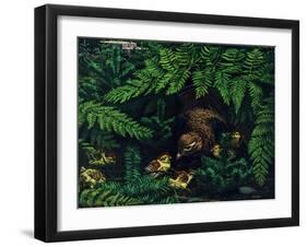 Hen and Chicks-Stan Galli-Framed Giclee Print