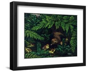 Hen and Chicks-Stan Galli-Framed Premium Giclee Print