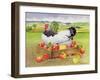 Hen in a Box of Apples, 1990-E.B. Watts-Framed Giclee Print