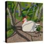 Hen in the Shade-Sophie Harding-Stretched Canvas