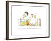 Hen Mom-Jennifer Zsolt-Framed Giclee Print