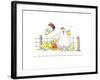 Hen Mom-Jennifer Zsolt-Framed Giclee Print