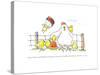 Hen Mom-Jennifer Zsolt-Stretched Canvas