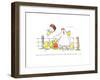 Hen Mom-Jennifer Zsolt-Framed Giclee Print