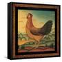 Hen-Diane Pedersen-Framed Stretched Canvas