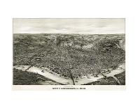 Panoramic View of the City of Cincinnati, Ohio, 1900-Henderson Litho Co^-Framed Art Print