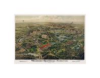 Panoramic View of the City of Cincinnati, Ohio, 1900-Henderson Litho Co^-Framed Art Print