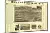 Hendersonville, North Carolina - Panoramic Map-Lantern Press-Mounted Art Print