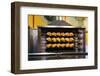 Hendlbraterei' (grilled chicken station in festival tent), Oktoberfest-Christine Meder stage-art.de-Framed Photographic Print