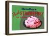 Hendler's Fresh Strawberry Ice Cream-null-Framed Art Print