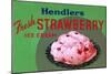 Hendler's Fresh Strawberry Ice Cream-null-Mounted Art Print