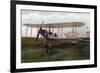 Hendon, England - Army Biplane at Farnborough Air Show-Lantern Press-Framed Premium Giclee Print