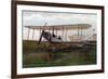 Hendon, England - Army Biplane at Farnborough Air Show-Lantern Press-Framed Art Print