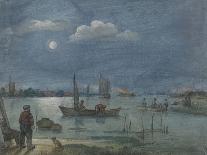 Winter Landscape on the River Ijsel Near Kampen, C1615-Hendrick Avercamp-Giclee Print