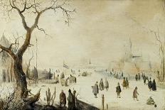 A Scene on the Ice, C.1630-Hendrick Avercamp-Giclee Print