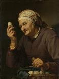 DISTRIBUTION TO THE POOR BY MARIA PALLAES-1657- CANVAS 90.7X178.7CM-INV Nº 2569-HENDRICK BLOEMAERT-Poster