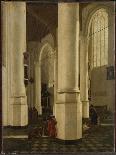 Interior of the Oude Kerk, Delft, with the Mausoleum of Pieter Pietersz Hein-Hendrick Cornelisz Van Vliet-Art Print