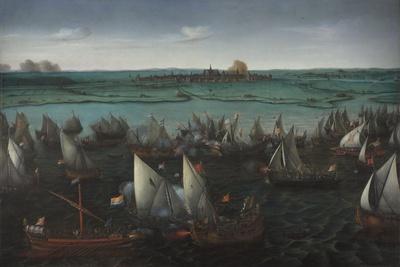 Battle Between Dutch and Spanish Ships on the Haarlemmermeer, C.1629